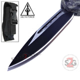 Delta Force OTF Recon D/A Real Tree Camo Automatic Knife Switchblade - Single Edge Plain
