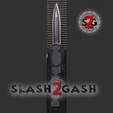Delta Force OTF Bronze Fox Dual Action Tactical Automatic Knife Dagger Plain Double Edge S2G