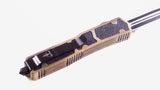 Delta Force OTF Bronze Fox Dual Action Tactical Automatic Knife Dagger Plain Double Edge S2G
