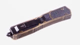 Delta Force OTF Bronze Fox Dual Action Tactical Automatic Knife Dagger Plain Double Edge S2G