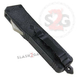 Diamonds In The Rough OTF Dual Action Automatic Knife Black 2 Tone Single Edge