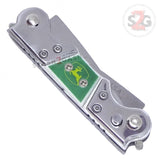 Double Trouble Mini Dual Switchblade Automatic Knife - John Deere