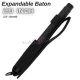 Expandable Baton Metal Police Stick w/ Sheath - 29" Inch