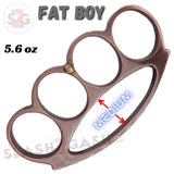 Fat Boy Extra Wide Large Knuckles Chubby Chunk Buckle - Copper Big Hands