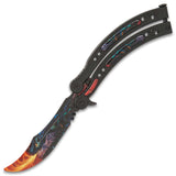 22 colors CSGO Butterfly Knife TRAINER Dull Spring Latch PRACTICE Balisong