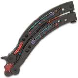 22 colors CSGO Butterfly Knife TRAINER Dull Spring Latch PRACTICE Balisong