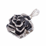 Crystal Flower USB Flash Drive 2.0 Rose Necklace Charm 16 GB - 3 Colors