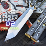 FrankenREP Butterfly Knife TITANIUM Balisong Carbon Fiber - (clone) Replicant Tanto Blade Gold Liners CF