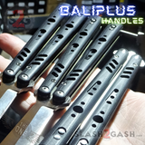FrankenREP Butterfly Knife TITANIUM Balisong Black G10 - (clone) Replicant Baliplus Handles