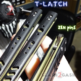 FrankenREP Butterfly Knife TITANIUM Balisong G10 - (clone) Replicant T-latch and Zen Pins