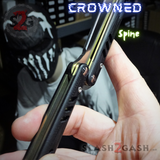 FrankenREP Butterfly Knife TITANIUM Balisong G10 - (clone) Replicant w/ Crowned Spine