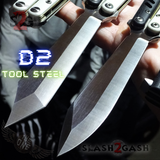 FrankenREP Butterfly Knife TITANIUM Balisong G10 - (clone) Replicant D2 Tool Steel