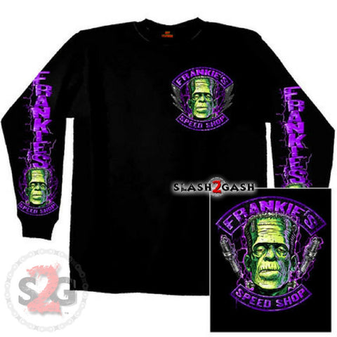 Hot Leathers Frankie's Speed Shop Long Sleeve Double Sided T-Shirt