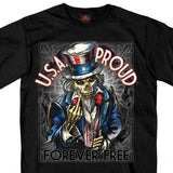 Uncle Sam Poster Finger Short Sleeve Skelton T-Shirt USA Proud Forever Free slash2gash S2G