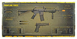 Game Face Spring Powered AR-15 350 FPS and 1911 Handgun Airsoft Kit