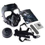 Airsoft Paintball Dummy Gas Mask with Fan for Cosplay Protection Halloween Evil Antivirus