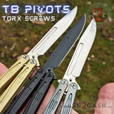 Tachyon 3 Balisong Clone Butterfly Knife Channel w/ Adjustable Spring Latch Torx T8 Pivots