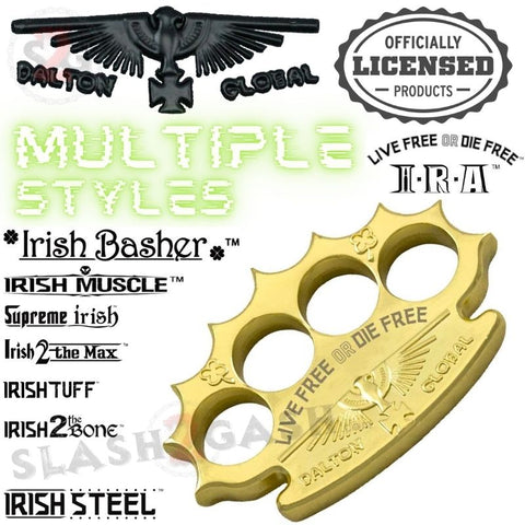 Gold Knuckles Spiked Dalton Global Paperweight Irish Devil Steel Pointed Duster Buckle - Robbie Dalton slash2gash S2G