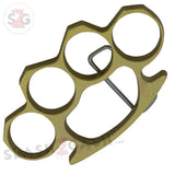 Classic Knuckles with Belt Attachment (Horizontal Carry) - Gold Buckle