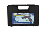 HFC Full Metal Dark Hawk Gas Blowback Airsoft Pistol W/ Gun Case - Two Tone