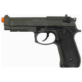 HFC Full Auto M9 Baretta Metal Gas Blowback Airsoft Pistol W/ Gun Case