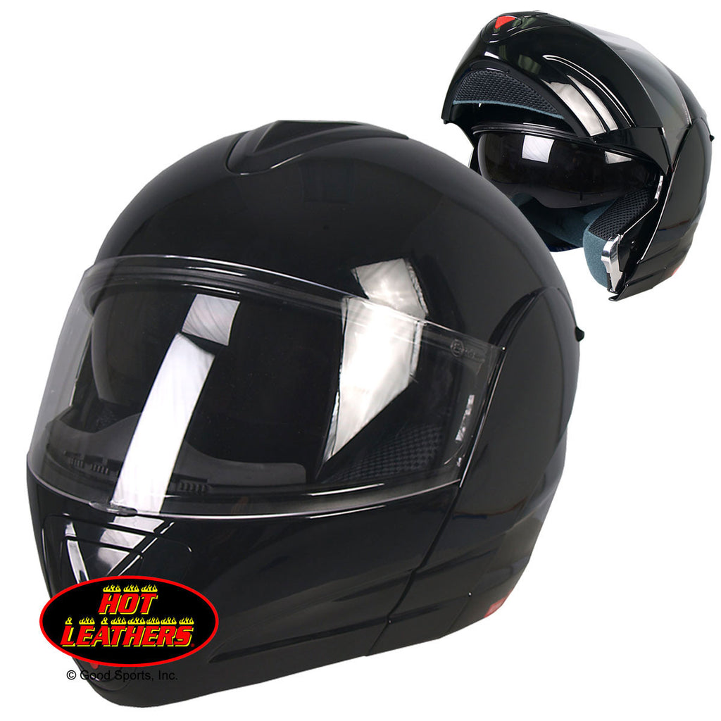 convertible motorcycle helmet Hot Leathers D.O.T. Convertible Full Face Helmet w/ Sun Shield – Slash2Gash