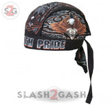 Hot Leathers Premium Eagle Headwrap - Ride With Pride Durag
