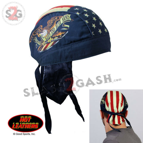 Hot Leathers Keep And Bear Arms Headwrap Premium Biker Du-Rag