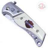 Harley Davidson Automatic Knife Small  Switchblade w/ Safety Lock