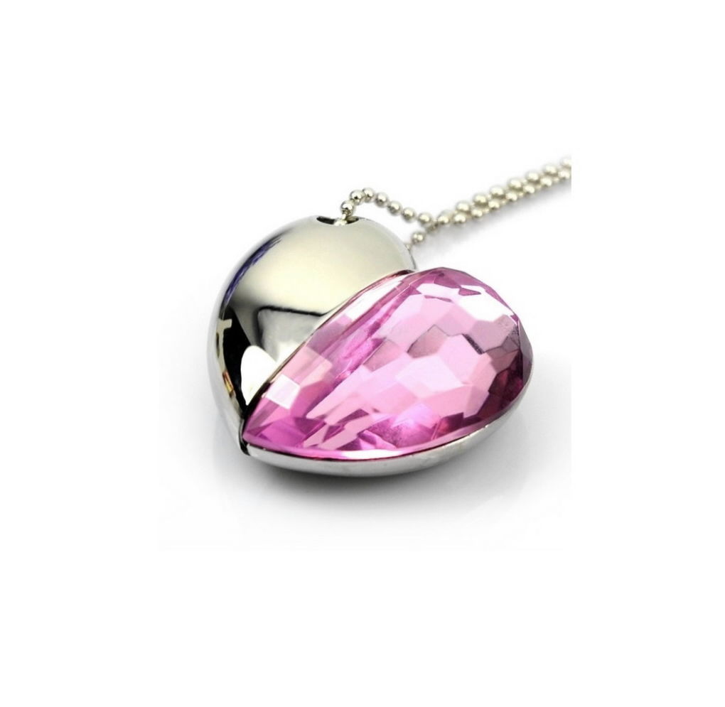 thumbnail image 2 of Rose Gold Crystal 32GB USB 2.0 Flash Drive LED Light Glass Pen Drive Thumb Drive Memory Stick Gift For Boy Girls Kids Adults Pendrive USB Stick 2 of 11