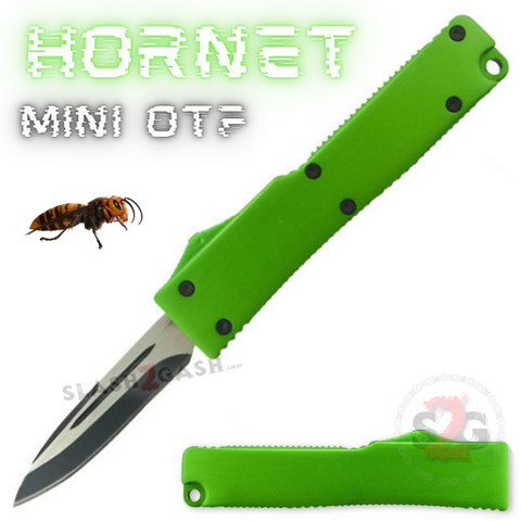 California Legal Mini OTF Dual Action Automatic Knife - Green Hornet