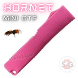 Pink Mini OTF California Legal Out The Front Knife Small Automatic Switchblade Key Chain Knives - Hornet