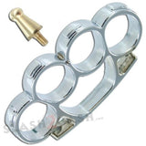 Iron Fist Knuckleduster Heavy Duty Buckle Paperweight - Silver Brass Knuckles