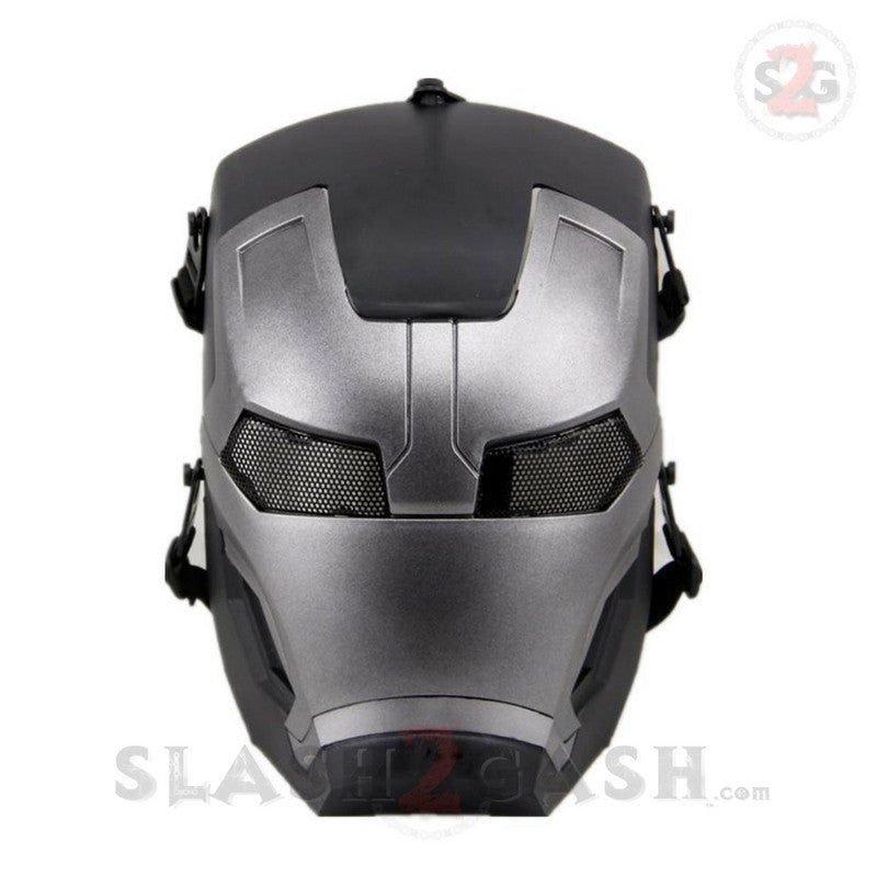 Iron Man Mask Airsoft Full Face War Machine Wire Mesh Convertible – Slash2Gash