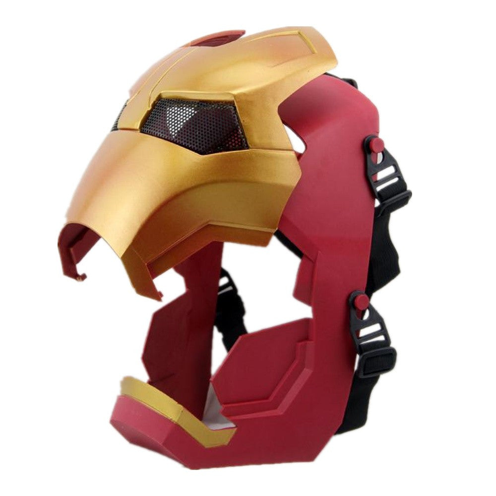Iron Man Mask Airsoft Full Face War Machine Wire Mesh Convertible – Slash2Gash Iron Man Mask Airsoft Full Face War Machine Wire Mesh Convertible – Slash2Gash
