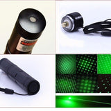 Green Laser Pointer Pen JD-851 High Power Military Grade 10 Miles + Star Cap + Battery + Charger 532nm