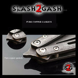 Stonewash Butterfly Knife TRAINER Balisong w/sheath Dull Spring Latch