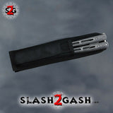 Stonewash Butterfly Knife TRAINER Balisong w/sheath Dull Spring Latch