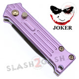 California Legal Mini Joker Knife Automatic Switchblade Knives - Purple