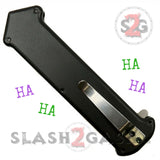 Cupid (Joker) OTF Automatic Knife Single Action Black Serrated TAIWAN S2G slash2gash