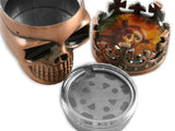 Crowned Skull Herb Grinder King Skull Tobacco Mill - 2 Colors