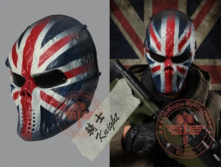 Tactical Airsoft Mask Motorcycle Halloween Full Face Skull