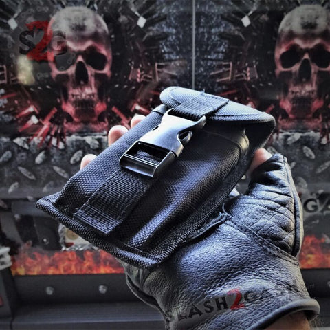 SPARE KNUCKLE OTF SHEATH NYLON SWITCHBLADE KNIFE CASE W/ BUCKLE replacement pouch S2G Tactical Belt Holster