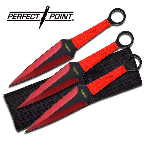 Naruto Kunai Throwing Knives 3 Pc Set w/ Ring Anime - 9