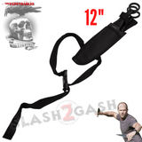 Expendables Throwing Knife Sheath Large Naruto Kunai Black w/ Ring - Jason Statham 12" 3 Piece Set