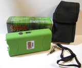Zombie High Voltage Rechargeable STUN GUN w/ PIN & Holster Green