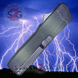 Lightning OTF Dual Action Camo Automatic Knife - Satin Double Edge Camouflage