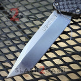 Snake Skin Lightning OTF Knife D/A Automatic Switchblade - Tanto Plain