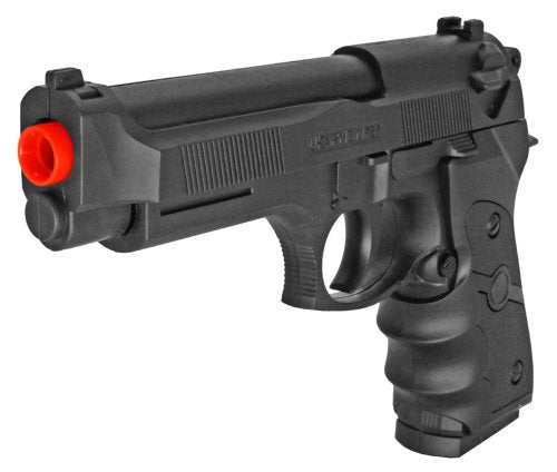 UK Arms 6.5 Black Plastic Airsoft Pistol – 2-Pack, W/ BBs & Laser, M757R, 160 FPS
