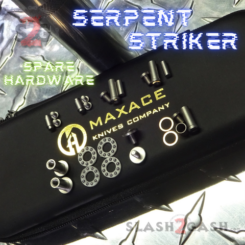 Balisong Spare Hardware Kit for Maxace Serpent Striker - Replacement Parts